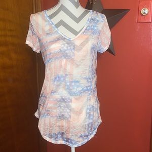 Thin American Flag Tee